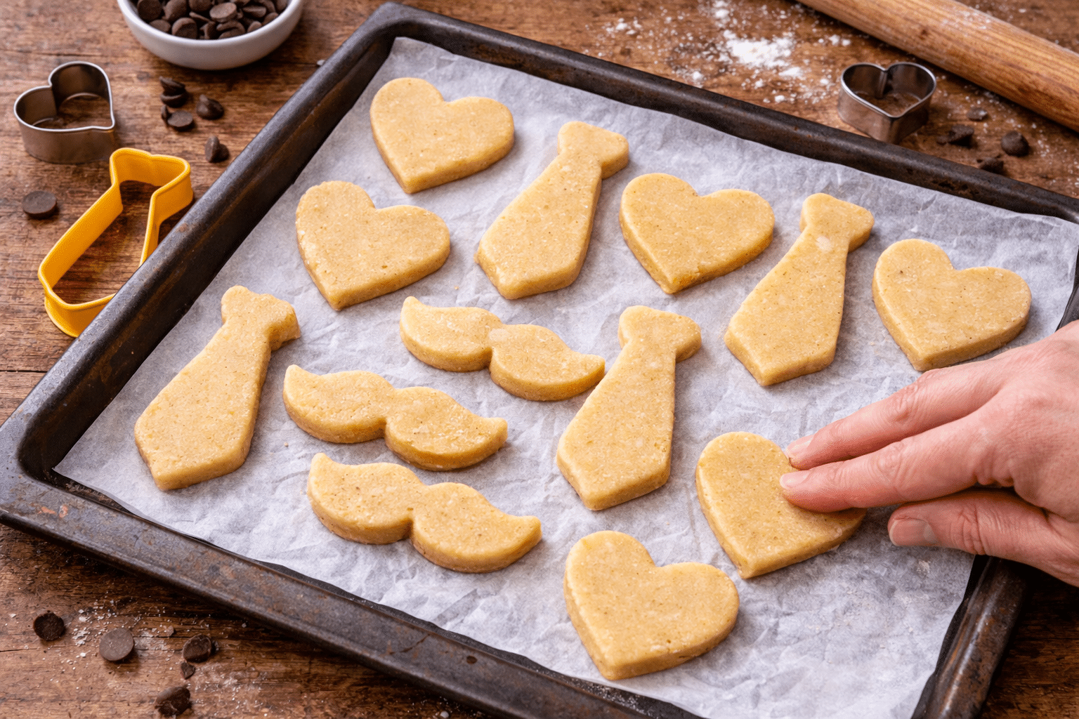 Receta de Galletas sin Gluten y sin Harina para el dia del Padre