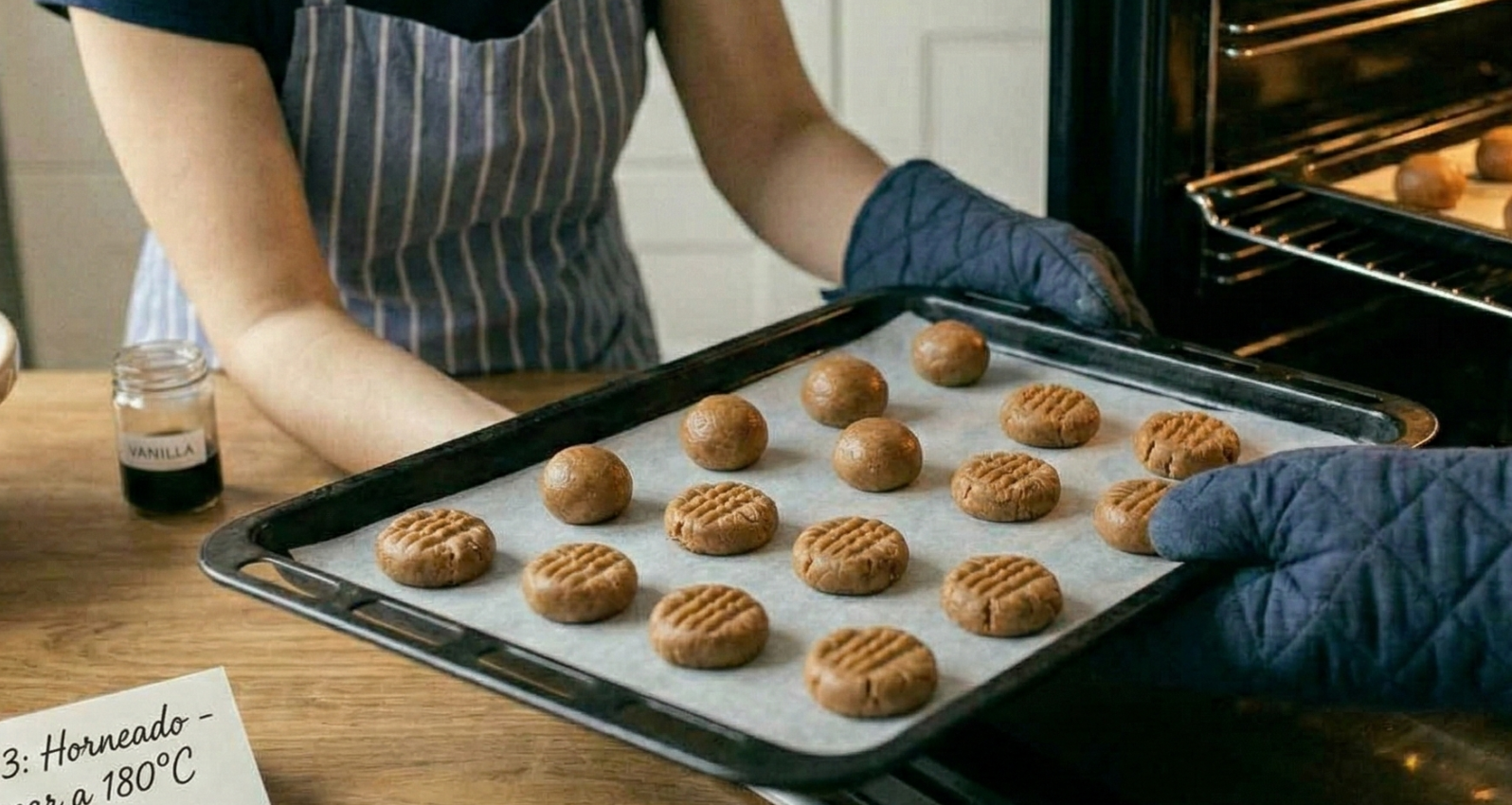 Receta para el día del padre de galletas sin Harina