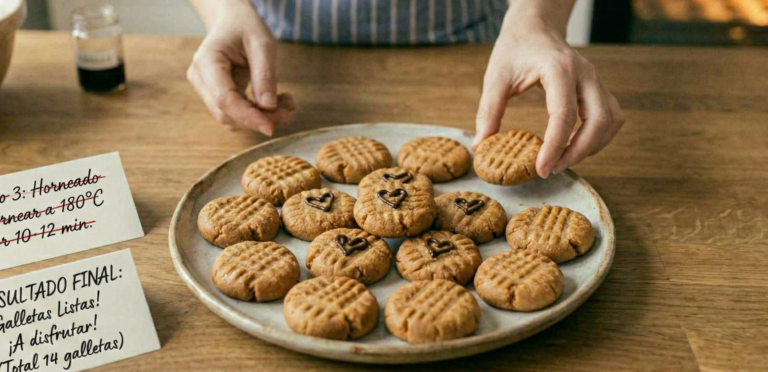 Receta para el día del padre de galletas sin Harina