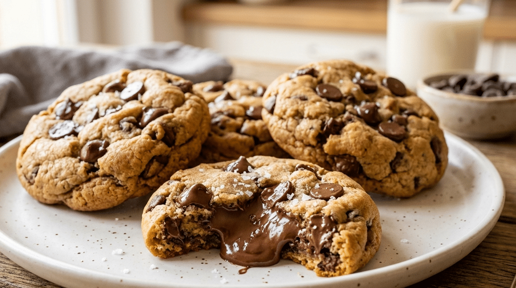 RECETA DE CRUMBL COOKIES rellenas de crema de chocolate las galletas más virales