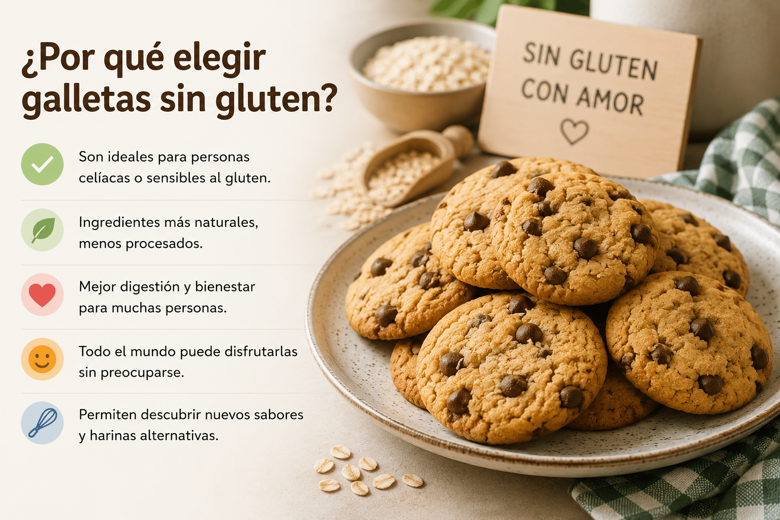 ¿Por qué elegir galletas sin gluten?