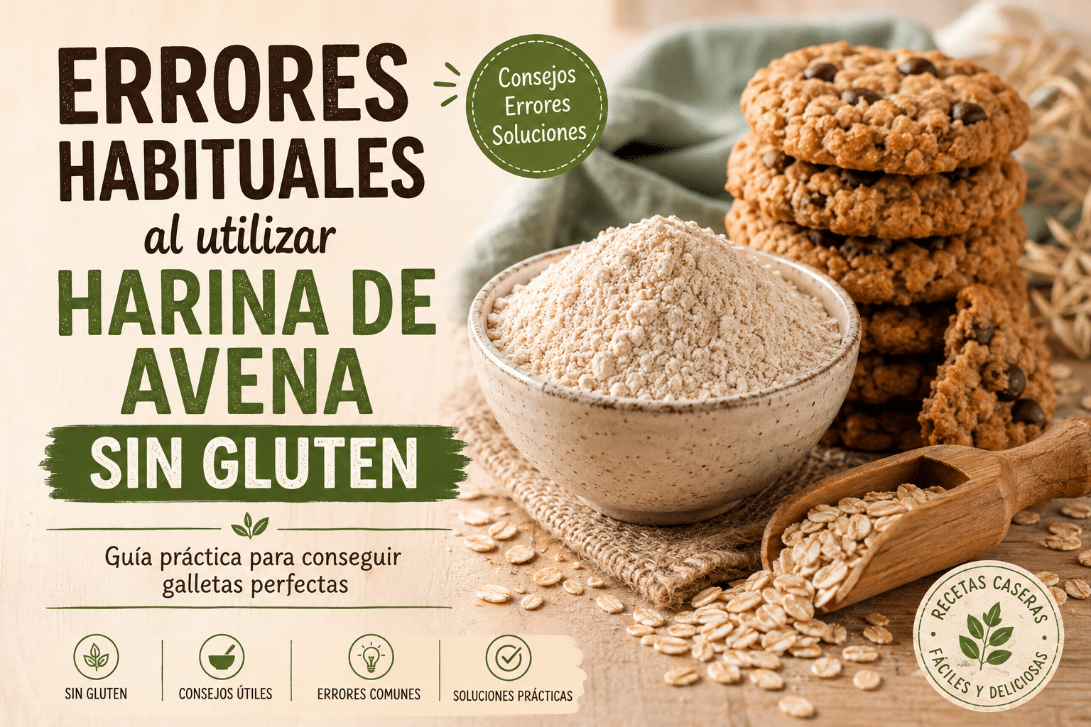 Errores habituales al utilizar harina de avena sin gluten
