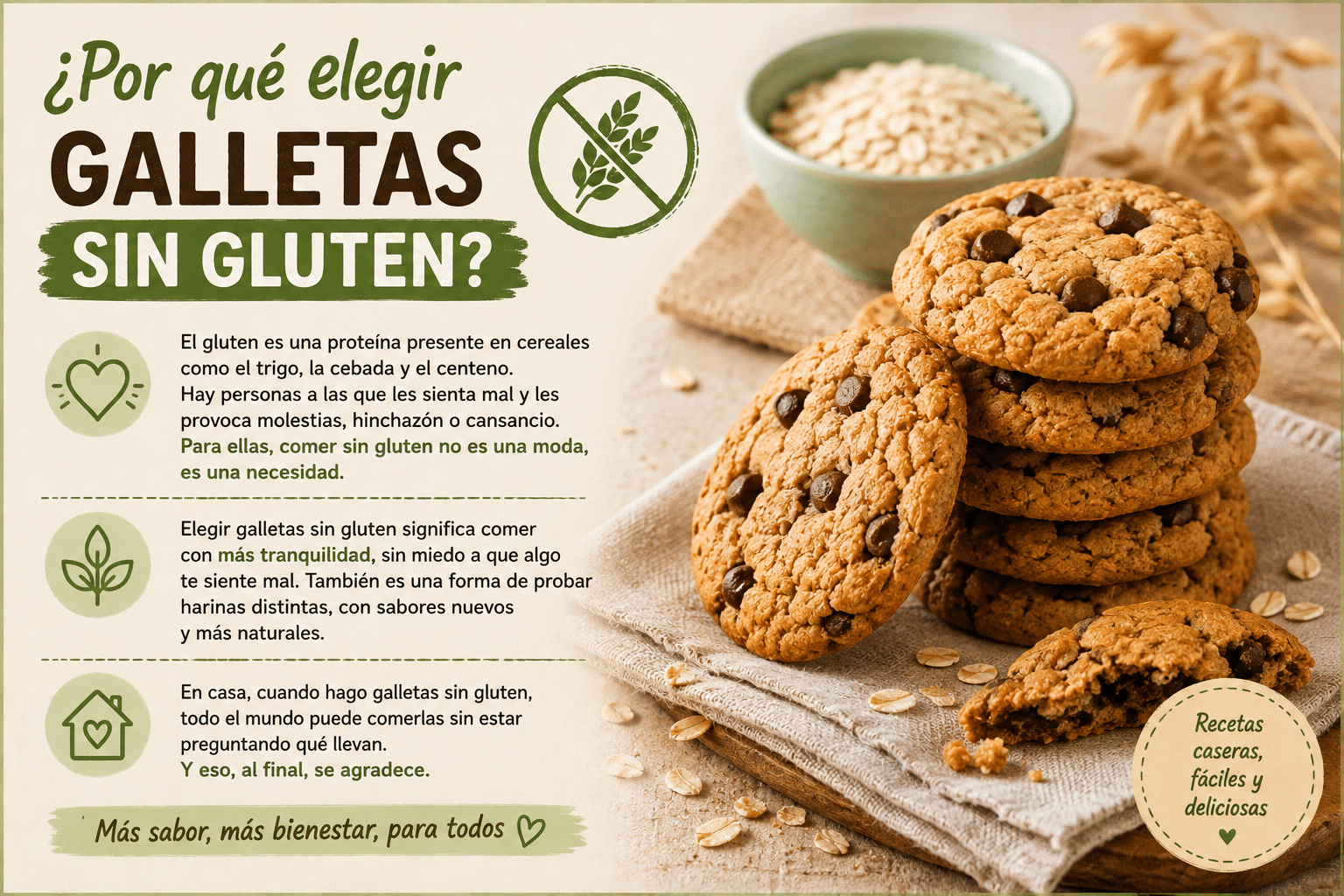 ¿Por qué elegir galletas sin gluten?