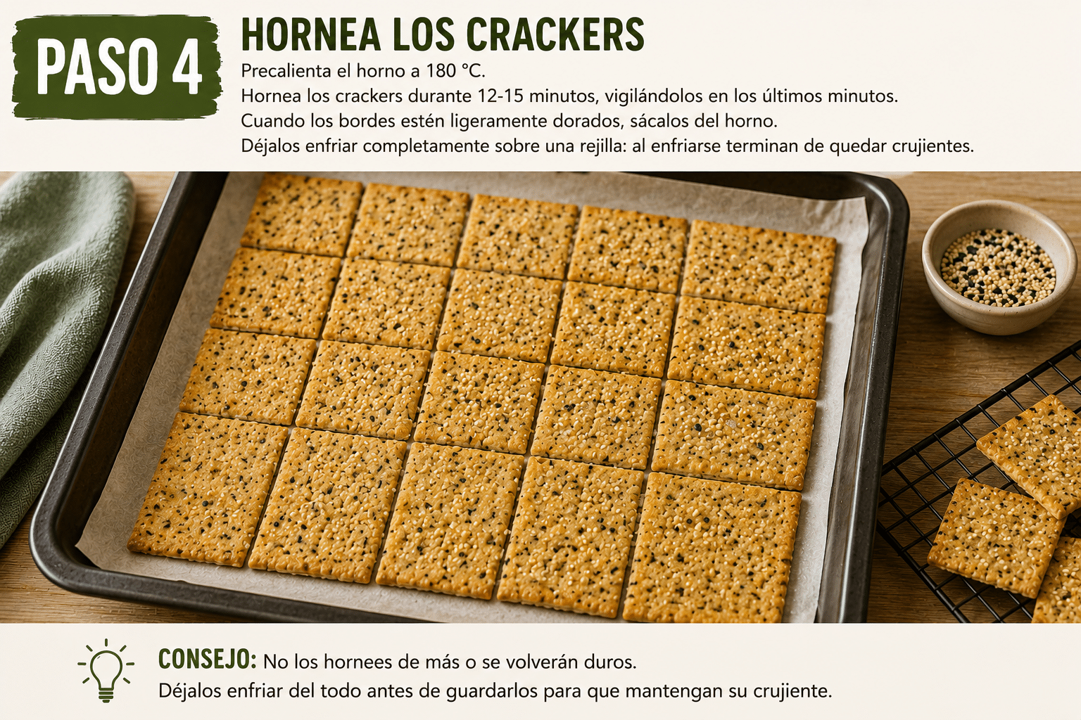 Hornea los crackers