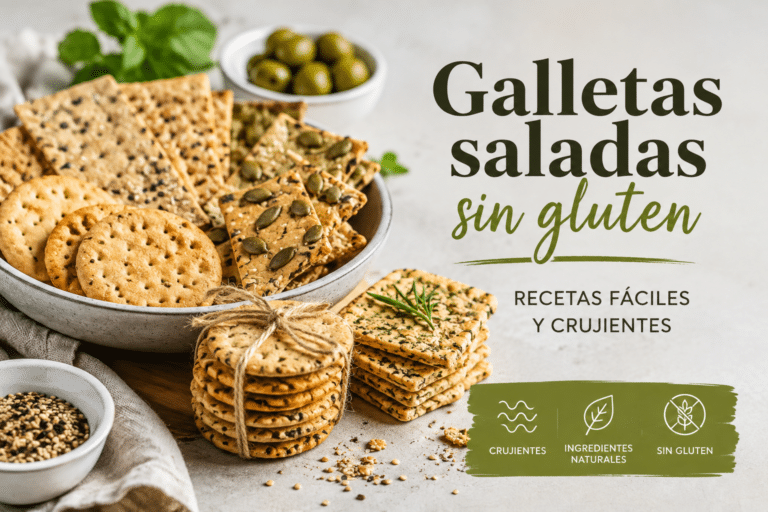 Galletas saladas sin gluten