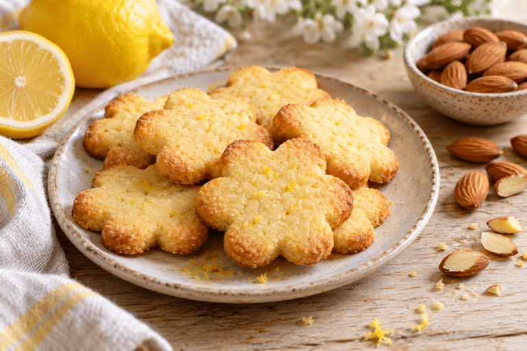 Galletas de almendra y limón para el Día de la Madre sin gluten