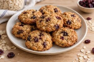 Galletas de avena y arándanos en airfryer sin gluten