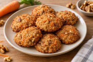 Galletas de zanahoria y nueces en airfryer sin gluten