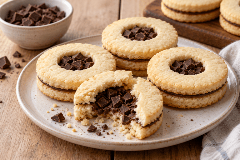 Galletas piñata rellenas de chocolate para cumpleaños sin gluten
