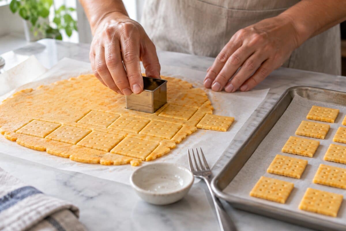 Galletas saladas de queso cheddar sin gluten, paso 3