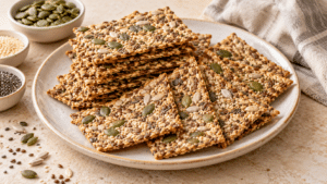 Crackers de semillas sin gluten: fáciles, finos y crujientes