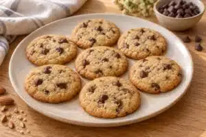 Galletas de arroz con pepitas de chocolate al microondas sin gluten