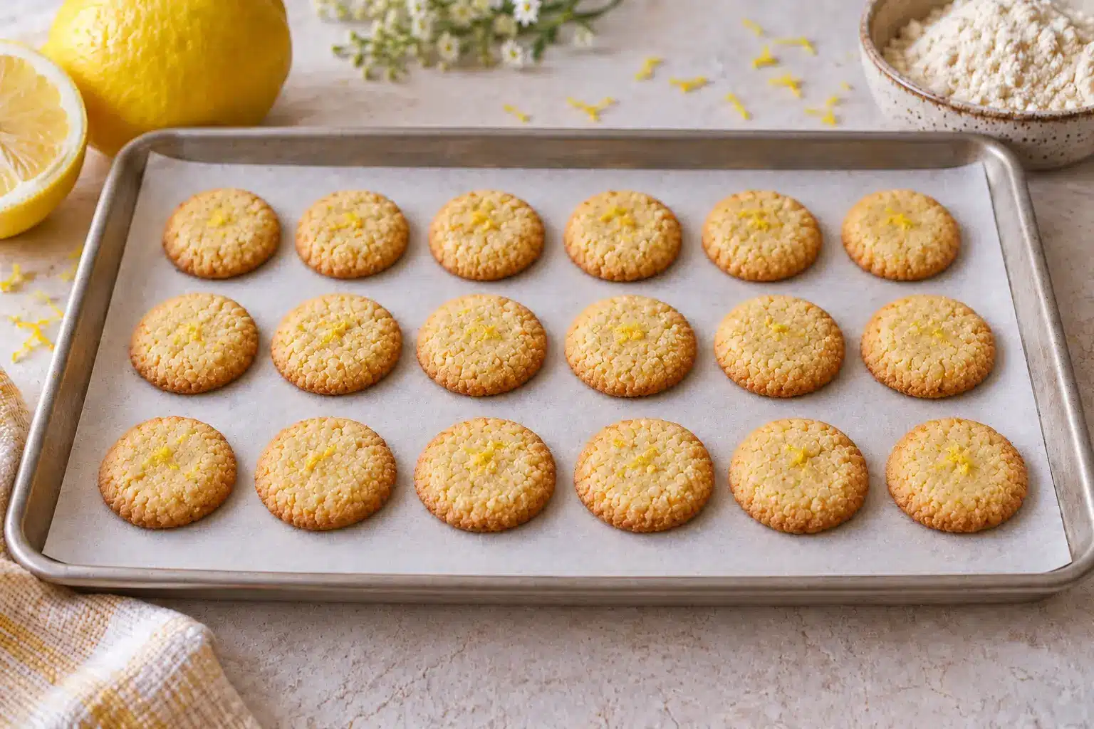 Paso 4 de galletas de harina de quinoa y limón sin gluten