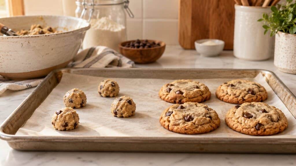 Galletas sin gluten que no se expanden durante el horneado