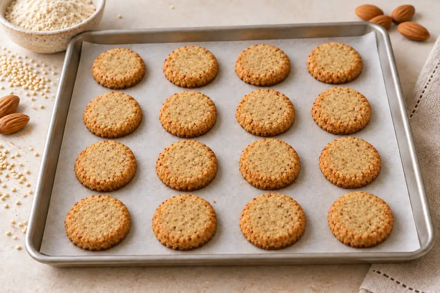 Paso 4 de galletas de quinoa y almendra sin gluten