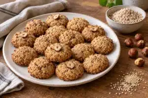 Galletas de quinoa y avellanas sin gluten