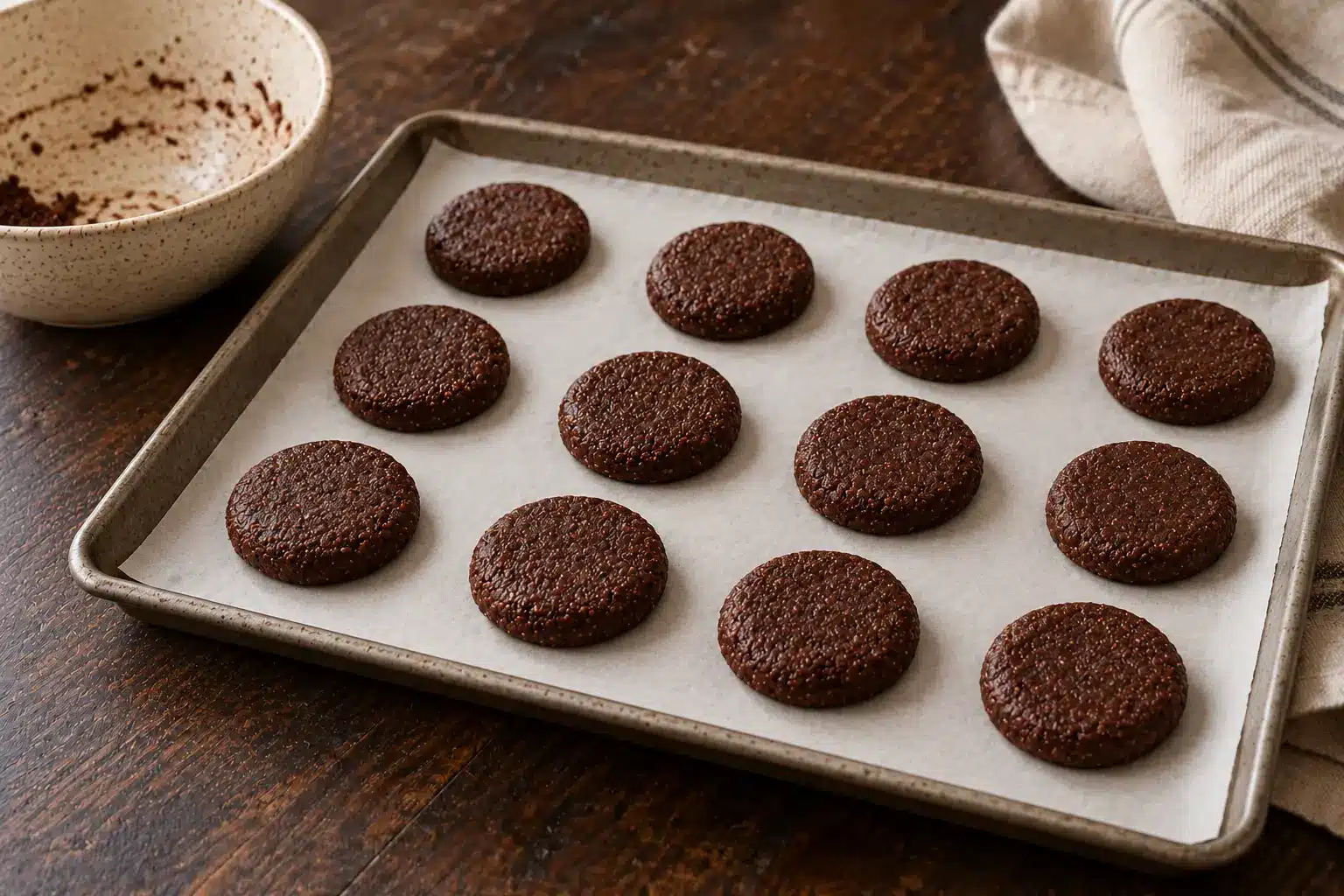 Paso 3 de galletas de quinoa con cacao sin gluten