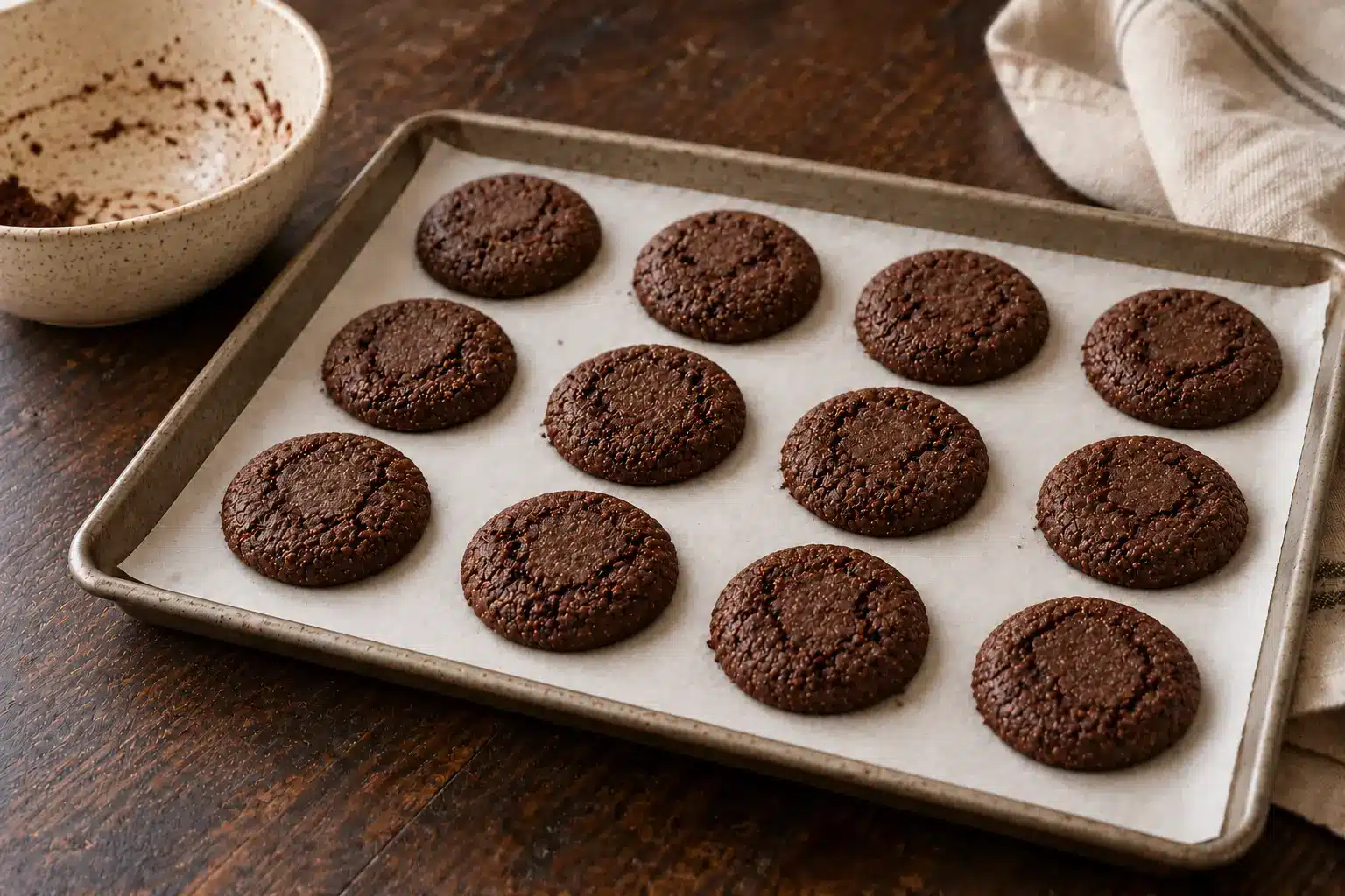 Paso 4 de galletas de quinoa con cacao sin gluten
