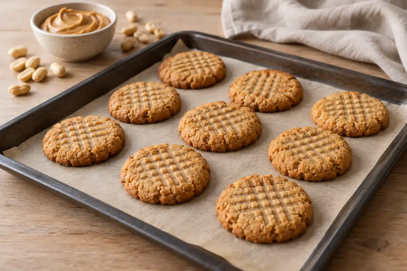 Paso 4: hornear y dejar reposar las galletas de quinoa y cacahuete
