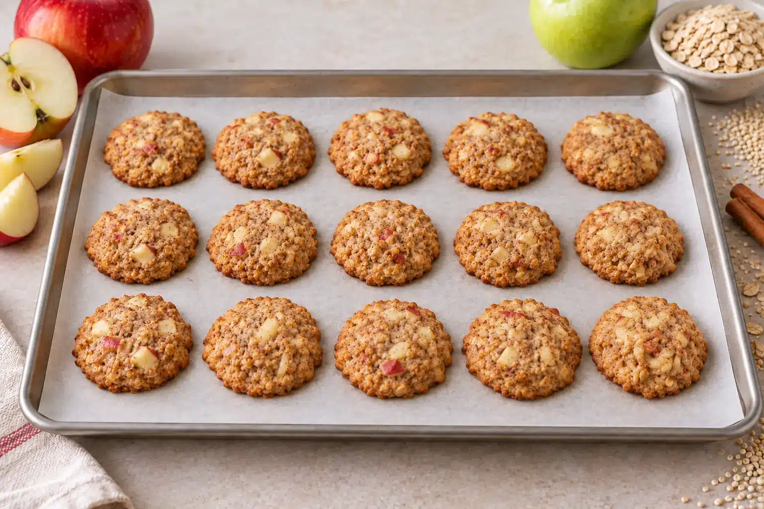 Paso 4 de galletas de quinoa y manzana sin gluten