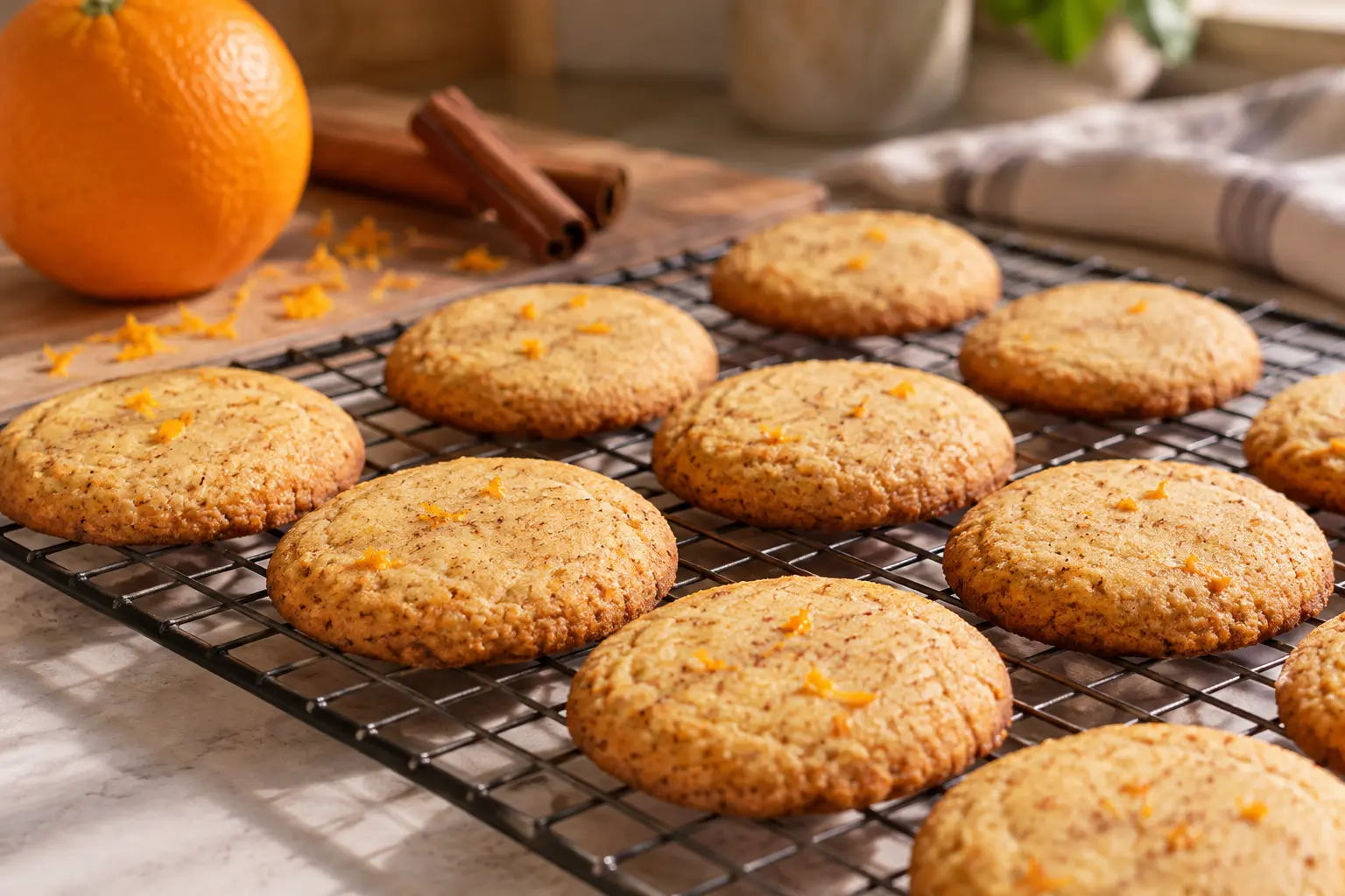 Paso 4: hornear y dejar enfriar las galletas de quinoa con naranja y canela
