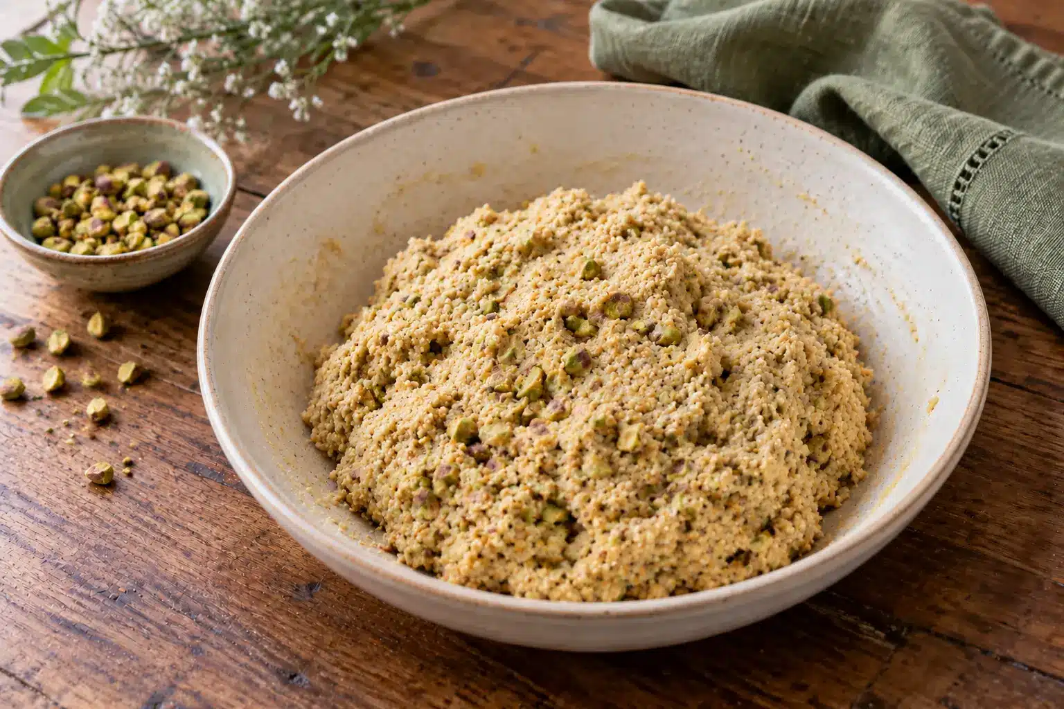 Paso 2 de galletas de quinoa y pistacho sin gluten