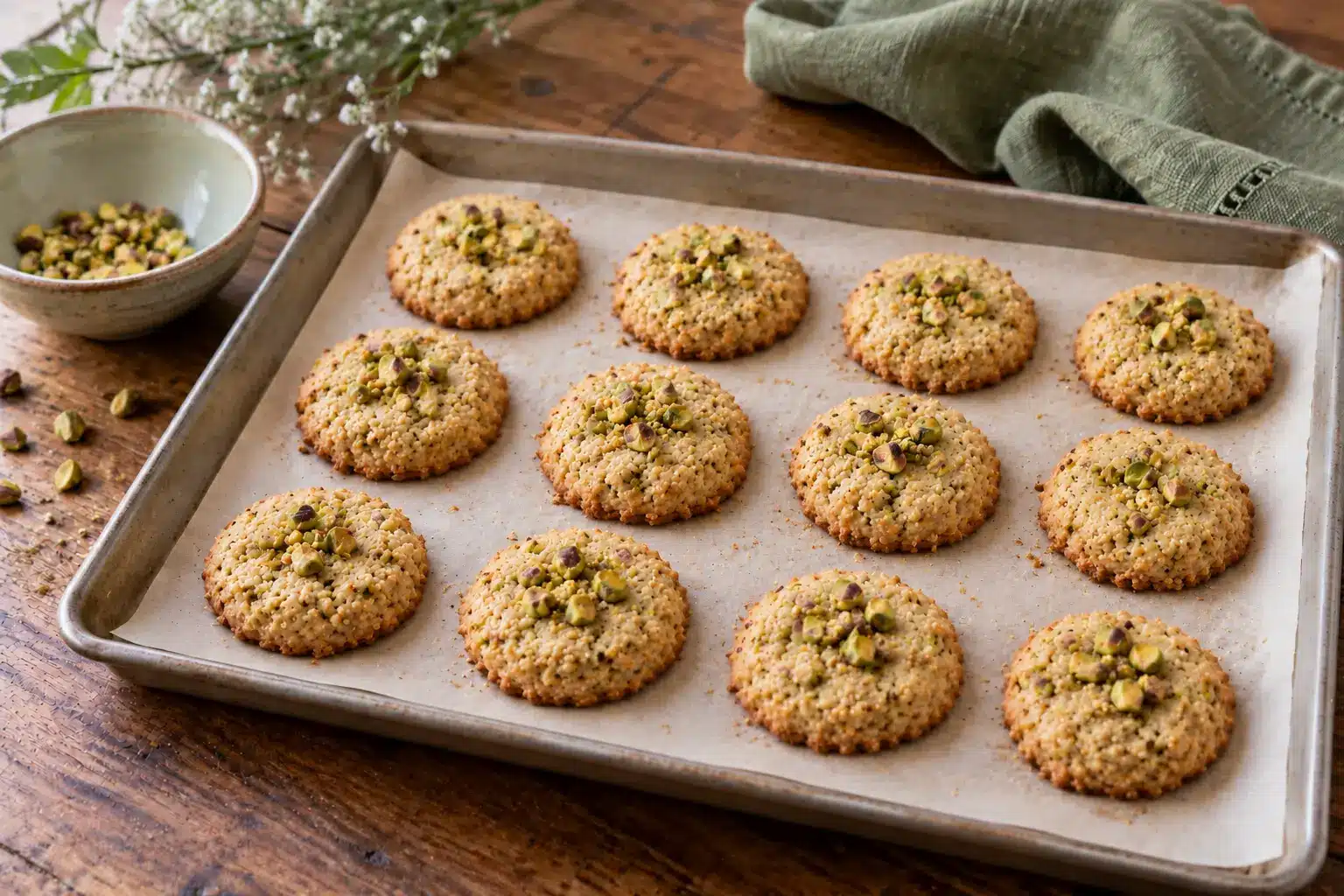 Paso 4 de galletas de quinoa y pistacho sin gluten