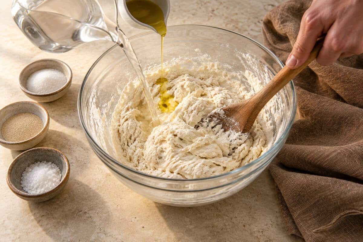 Grissini sin gluten, paso 1