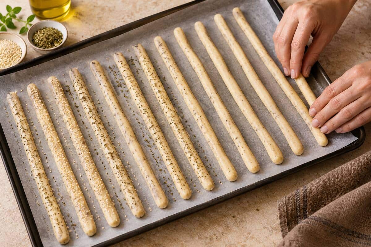 Grissini sin gluten, paso 3