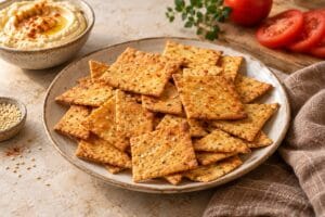 Galletas saladas sin gluten con harina de garbanzo