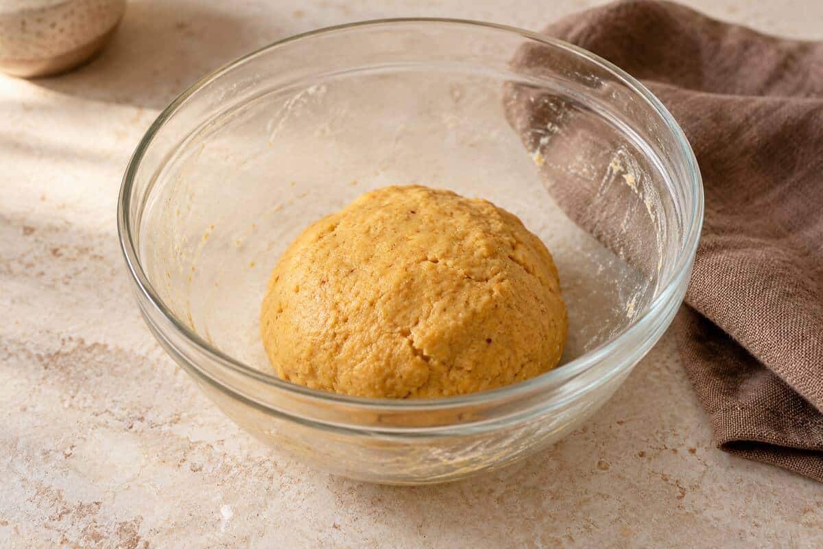 Galletas saladas sin gluten con harina de garbanzo, paso 2