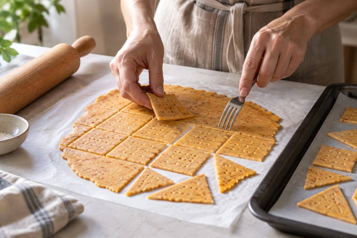 Galletas saladas de maíz y pimentón sin gluten, paso 3