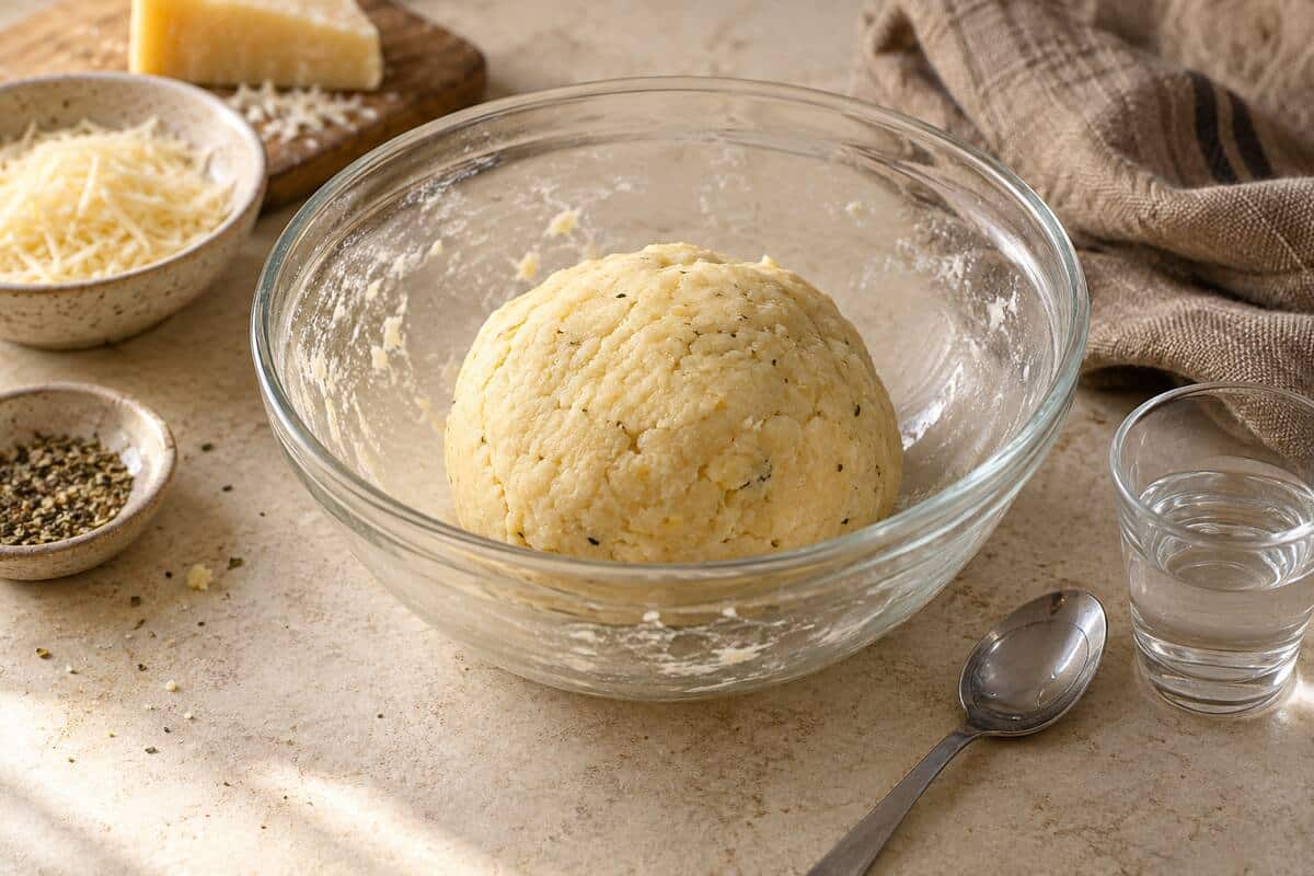 Galletas saladas de parmesano sin gluten, paso 2