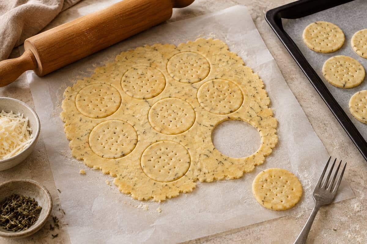 Galletas saladas de parmesano sin gluten, paso 3