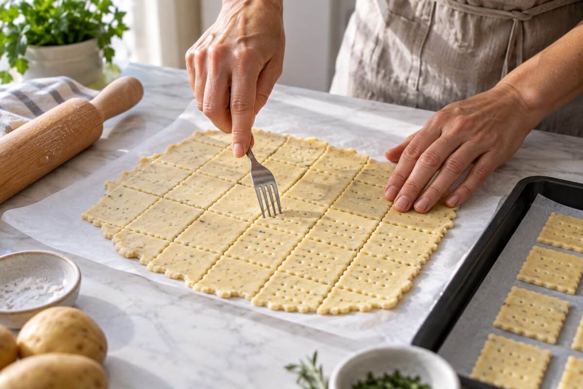 Galletas saladas de patata sin gluten, paso 3
