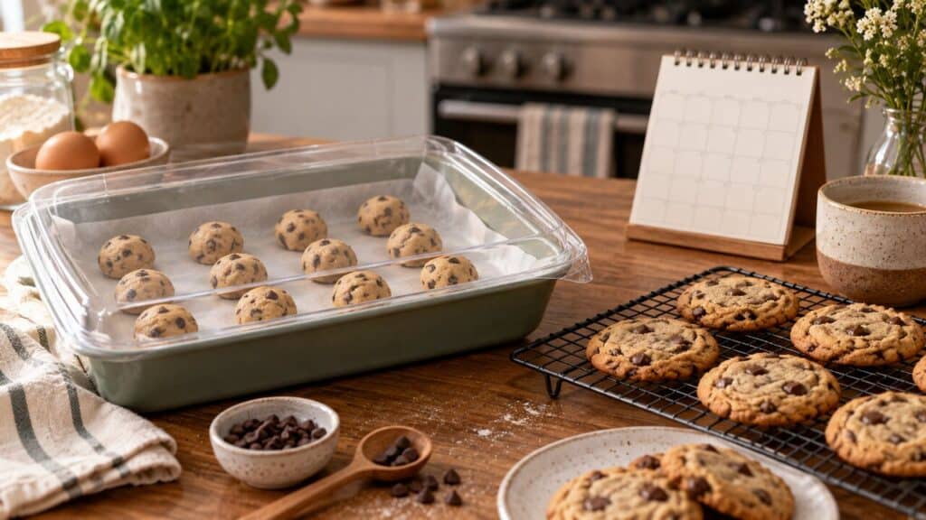 Masa y galletas sin gluten preparadas con antelación