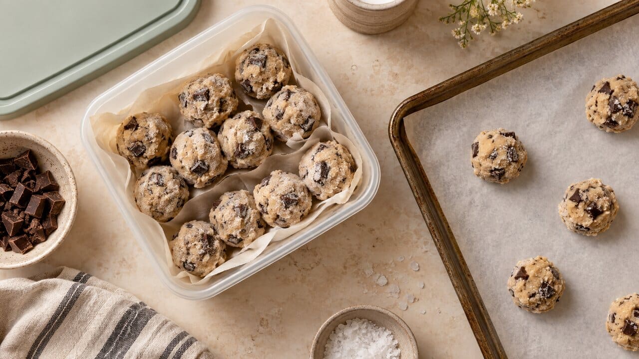 Masa y galletas sin gluten preparadas con antelación