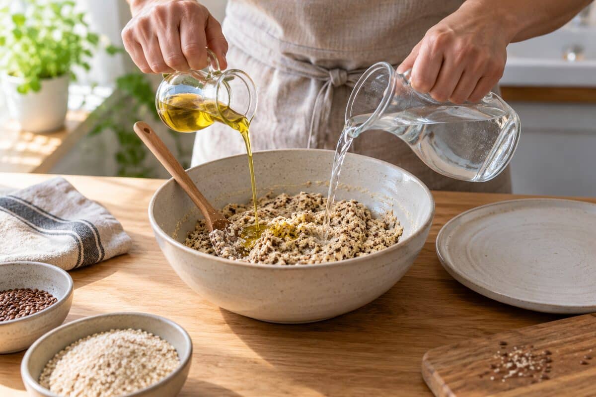 Crackers de quinoa sin gluten, paso 2