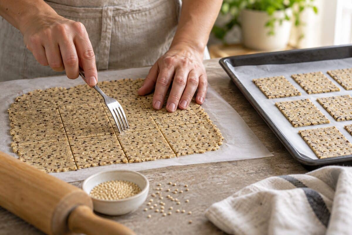 Crackers de quinoa sin gluten, paso 3