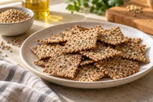 Crackers de trigo sarraceno sin gluten: finos y crujientes