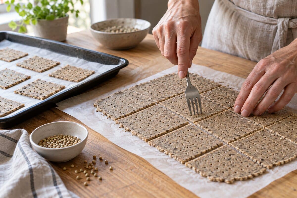 Crackers de trigo sarraceno sin gluten, paso 3