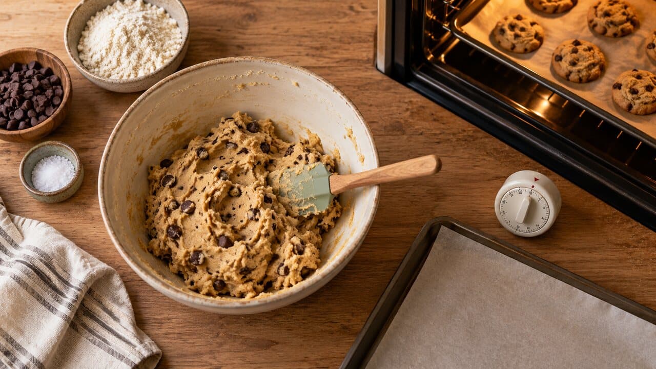 Dos tandas de galletas sin gluten con resultados diferentes