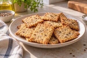 Galletas saladas sin gluten y sin levadura