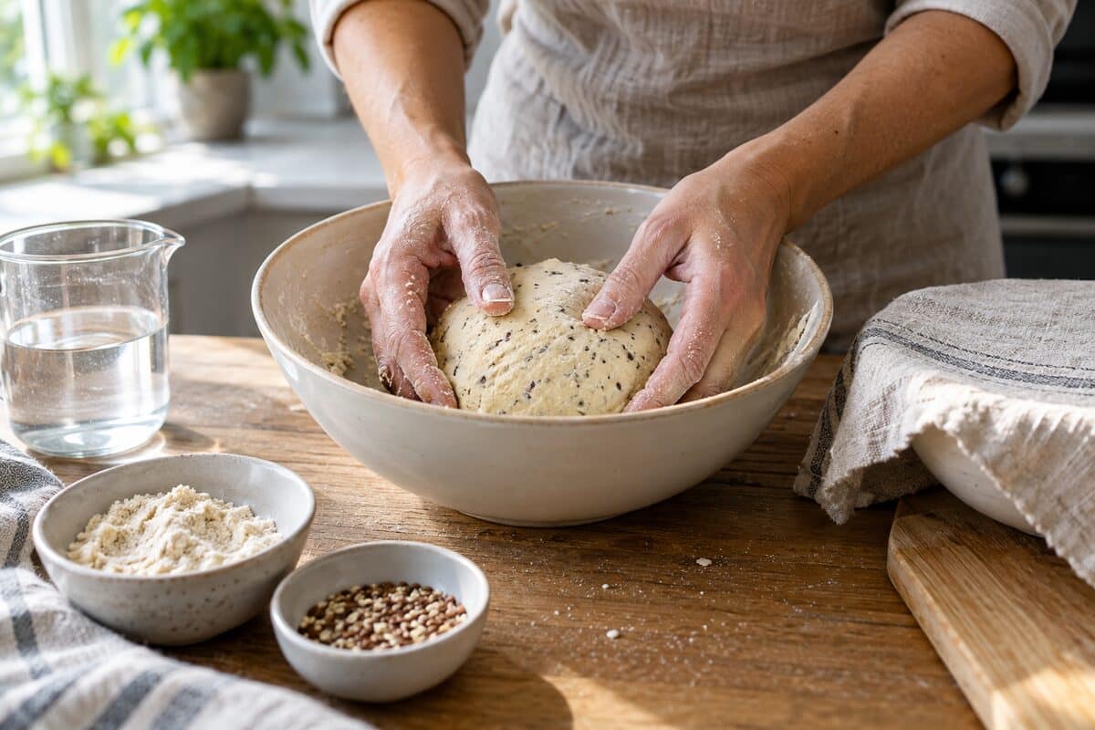 Galletas saladas sin gluten y sin levadura, paso 2