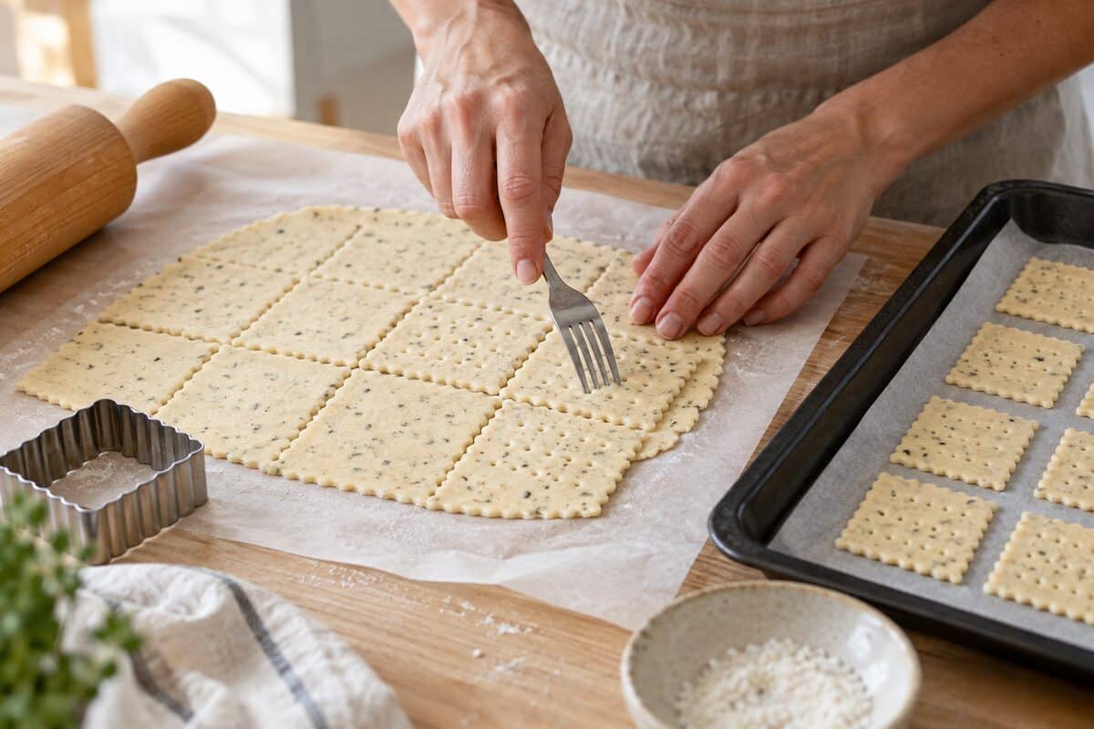 Galletas saladas sin gluten y sin levadura, paso 3