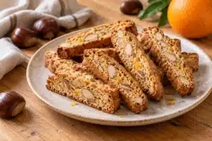 Biscotti de castaña y naranja sin gluten