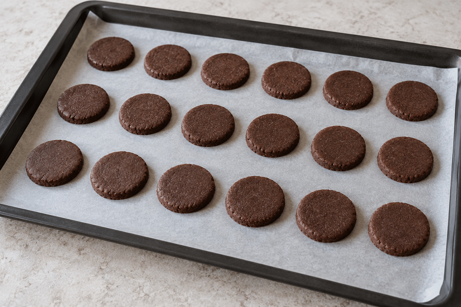 Galletas de arroz y cacao sin huevo: paso 3 de preparación
