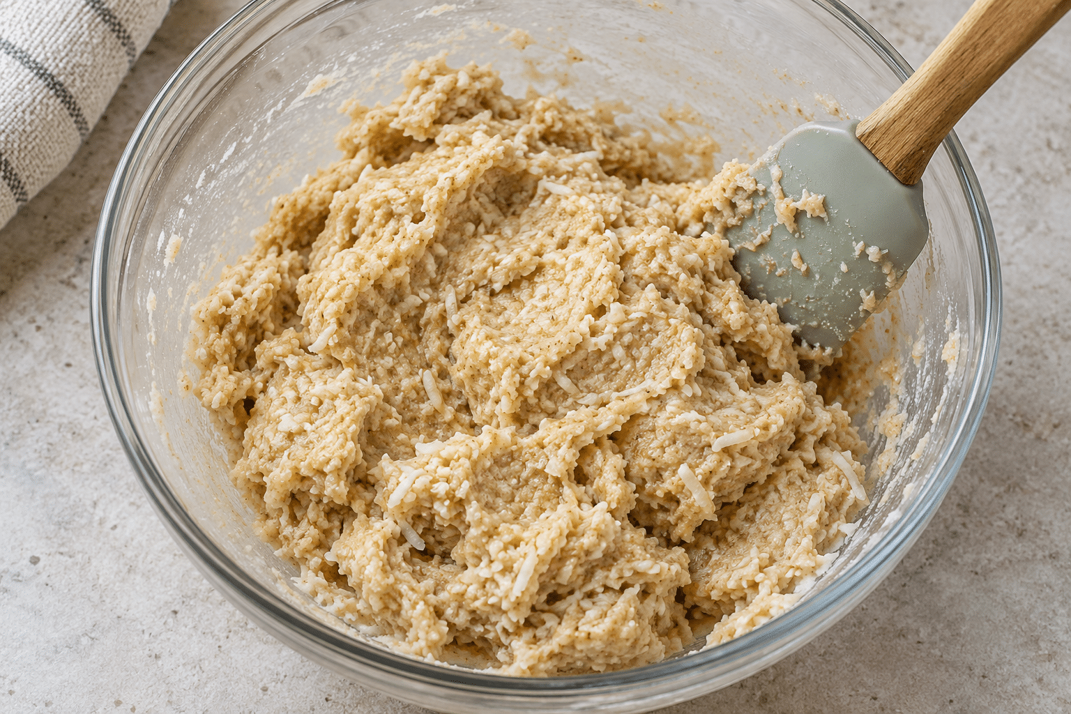 Galletas veganas de quinoa y coco: paso 2 de preparación
