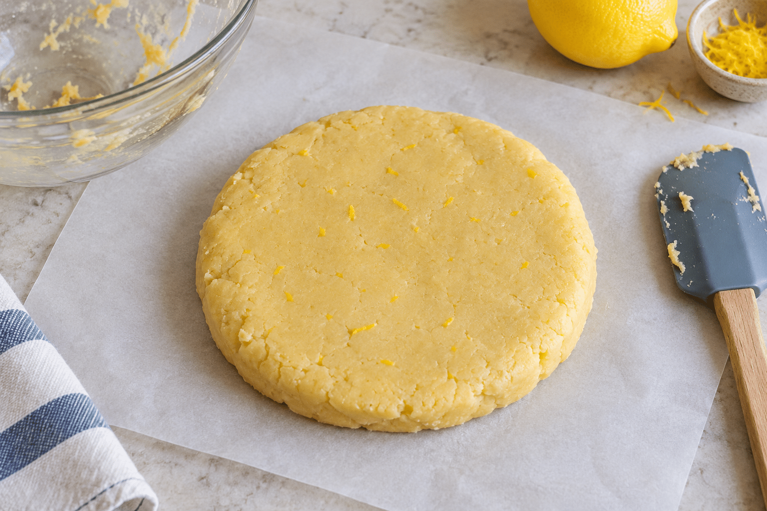 Galletas de almendra y limón: paso 2 de preparación