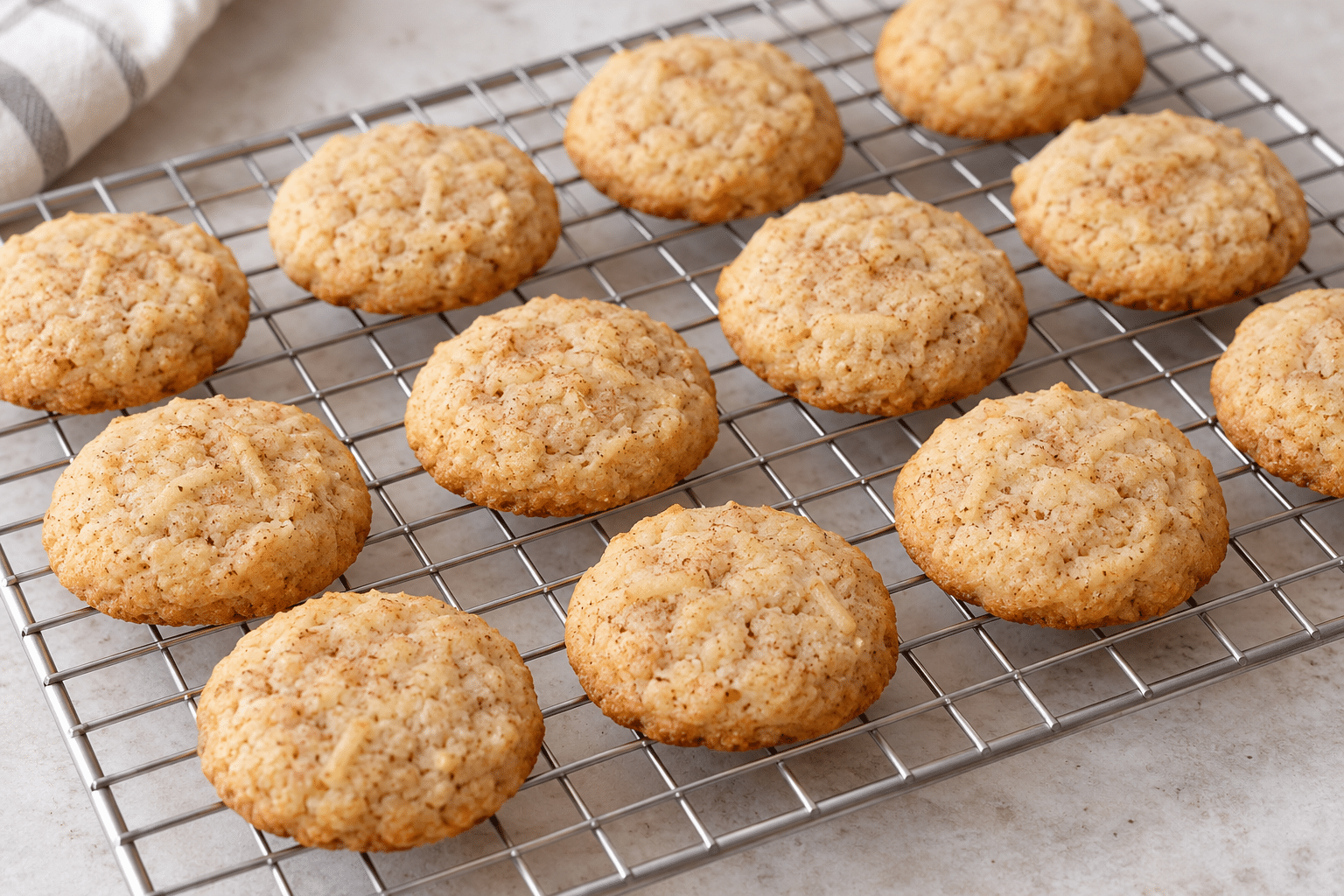 Galletas de manzana y arroz: paso 4 de preparación